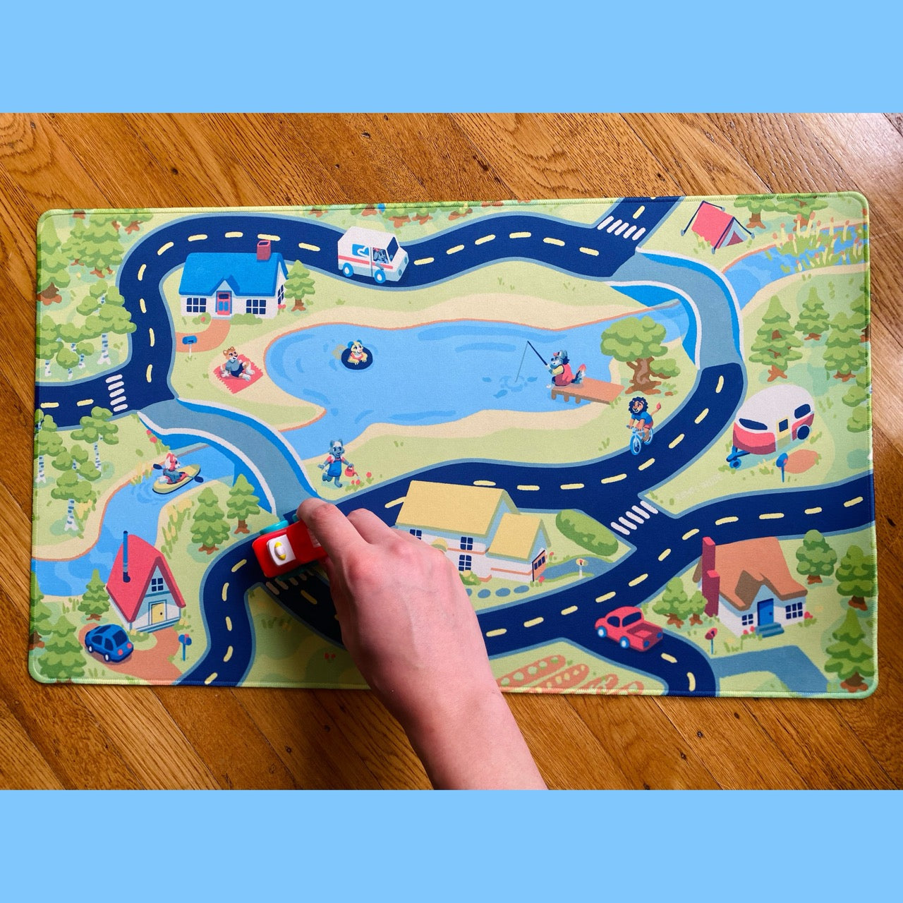 Tiny Town Play Mat - 24x14in image 0