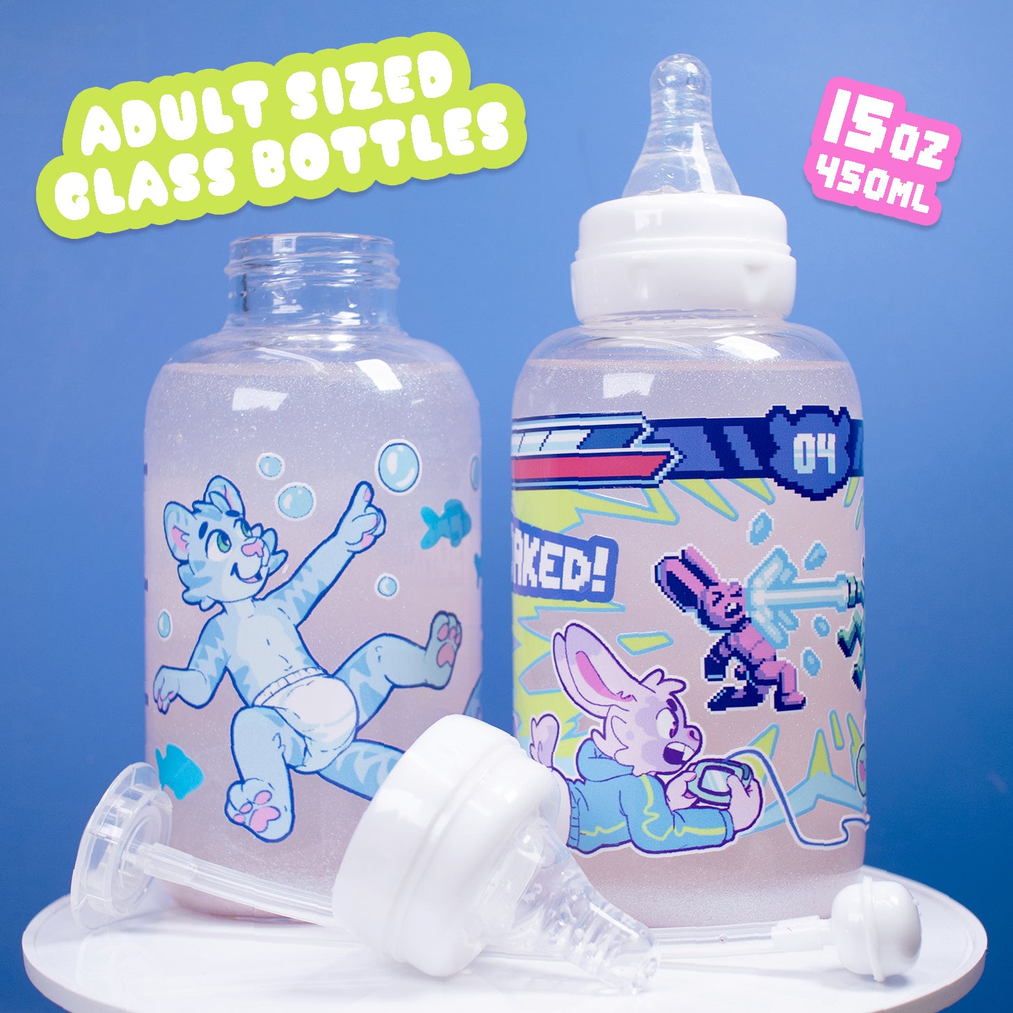 Adult Sized Glass Bottles image 0